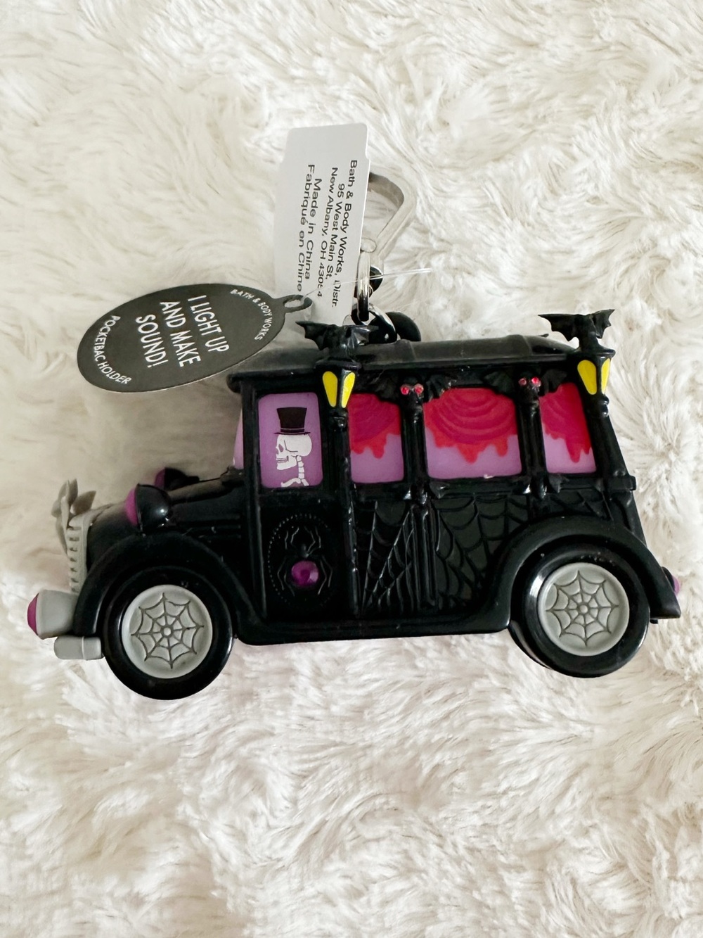 NWT Bath & Body Works Light Up Hearse Pocketbac Holder